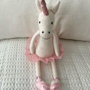 Jellycat Dancing Darcy Ballerina Tutu White Unicorn Plush Stuffed Animal Retired